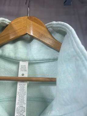 Lululemon Scuba Oversized Half-Zip Funnel Neck Pullover Heathered Delicate Mint